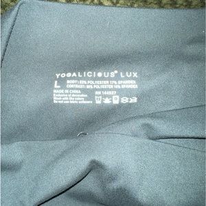 Crossover flare leggings.